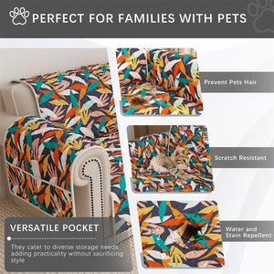 Nueva Funda de Sofá Elástica Impermeable de 3 Plazas con Diseño Floral, Antideslizante, Resistente a los Arañazos, Lavable, para Uso en Hoteles - Product Image 6