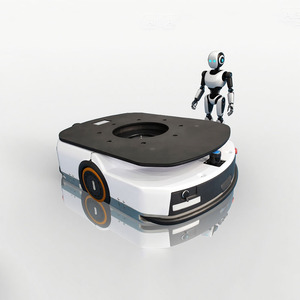 Робот-тележка TZBOT с сертификацией CE, индивидуальная, грузоподъемностью 600 кг, с навигацией AMR QR, поворотом на 360 градусов и функцией подъема - Product Image 1