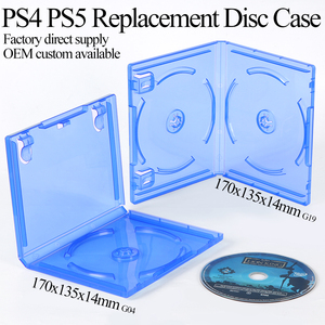 Boîtes de jeu de remplacement SUNSHING en plastique PS4 PS5 pour Playstation 4 5, boîte de rangement protectrice pour disque unique Blu-ray, boîte de rangement pour jeux vidéo CD - Product Image 1