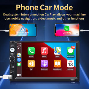 STWEI Autoradio multimédia MP5 7 pouces Écran tactile complet Radio Télécommande Bluetooth USB Lecture FM Lecteur stéréo Liaison téléphonique filaire - Product Image 3