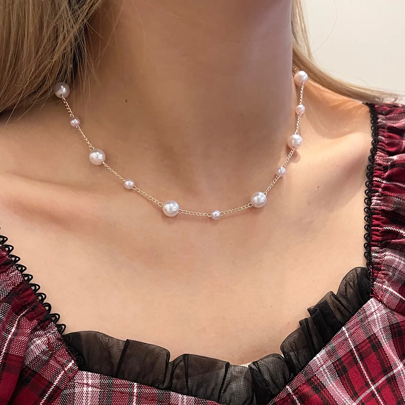 Sindlan модные ювелирные изделия 2022 ожерелье позолоченное жемчужное ожерелье винтажное жемчужное ожерелье-чокер