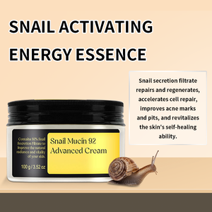 Crema con 92% de Mucina de Caracol, Madecassoside, Pantenol, Antiarrugas, Blanqueadora, Calmante, Repara el Enrojecimiento, Mejora las Marcas del Acné, para Todo Tipo de Piel - Product Image 3