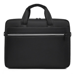 Sac à bandoulière pour ordinateur portable en tissu Oxford imperméable et léger, mallette d'affaires unisexe grande capacité avec fermeture éclair durable - Product Image 1