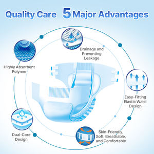 Popok Dewasa Sekali Pakai Kaida dengan Pelindung Anti Bocor dan Manset Kaki Elastis Ukuran XL - Product Image 4