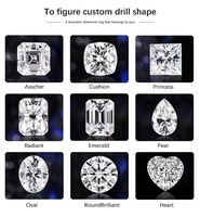 Redleaf IGI sertifikası Lab elmas toptan 0.5CT 1CT 2CT 3CT DEF VVS Lab oluşturulan elmas HPHT CVD Lab yetiştirilen elmas