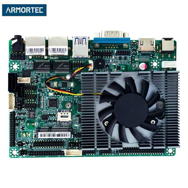 3.5-inch Mini-ITX Motherboard with Fan DDR4 Intel SATA Single Channel Integrated Graphics New for Cash Registers Panel PC
