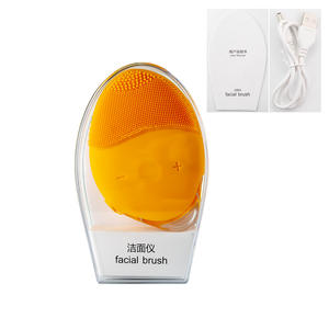 Waterproof Electric Silicone Facial Cleaning Brush <b>Sonic</b> Vibration Massage USB Charger Smart Face <b>Cleaner</b> - Product Image 5