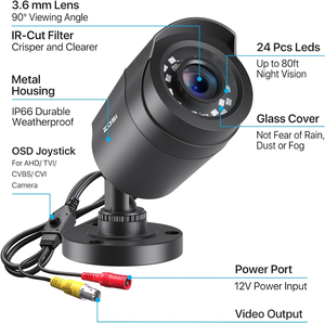 Système de vidéosurveillance HD 5MP avec lampe LED, NVR POE personnalisable, détection de visage intérieur/extérieur, capteur CMOS, prise en charge OEM/ODM - Product Image 2