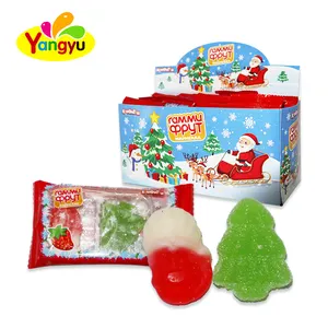 New Arrival Lovely Christmas candy Santa snowman and Santa tree gummy candy