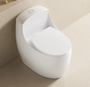 โถสุขภัณฑ์เซรามิคทรงไข่ ไร้ขอบ ประหยัดน้ำ สำหรับใช้ในบ้าน - Product Image 2