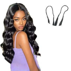 Cheveux humains vierges 100% naturels, texture Yaki lisse, sans produits chimiques, à double extrémité super épaisse pour un look de salon classique - Product Image 1