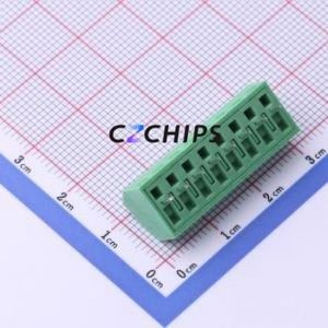 DB127S-3.5-8P-GN-S Screw Terminal Block P=3.5mm Connector ( Construction: 1x8P )( Pitch: 3.5mm )( Color: Green ) - Product Image 2