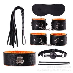 Set de Juguetes Sexuales para Adultos, 6 Piezas, Cuerda de Algodón de 5 Metros, Set Erótico de Cuero y Felpa para Mujer, Venta al Por Mayor - Product Image 1