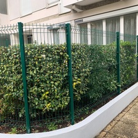 Clôture en treillis métallique soudé 3D courbé pour jardin, portails de sécurité pour allées à faible entretien, modélisation 3D