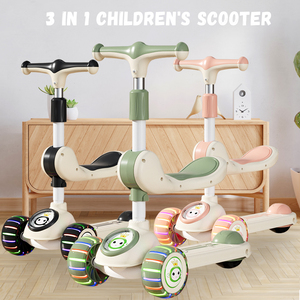 Patinete Plegable Tres en Uno para Niños de 1 a 8 Años, <span class=keywords><strong>Triciclo</strong></span> y Patineta con Patinete de 3 Ruedas para Niños - Product Image 5