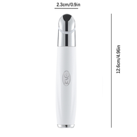 Appareil de massage vibrant avec lumière colorée, applicateur de crème pour les yeux à ions, stylo de beauté électrique chauffant pour les yeux, dispositif de thérapie oculaire chauffant, lifting des yeux