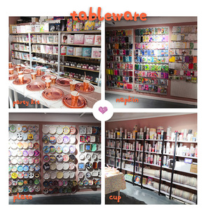 Services de fête jetables personnalisables, fournitures pour anniversaires, assiettes à dessert pour pâtisseries, boutiques de gâteaux, <span class=keywords><strong>caf</strong></span>és - Product Image 6