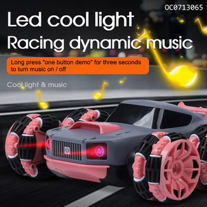 Voiture de course à roulettes à 6 roues rechargeable, rotation à 360 degrés, jouets de cascade pour enfants avec télécommande - Product Image 5