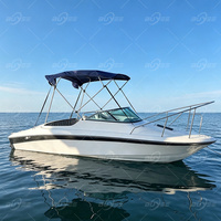 Best-seller d'été 18ft bateau en fibre de verre 5.5 mètres bateau de pêche de loisirs à vendre