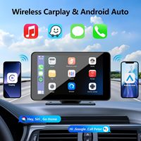 HSC HSC2040 Lecteur multimédia portable sans fil CarPlay 7 pouces pour voiture, écran Android, navigation, mise en miroir d'écran