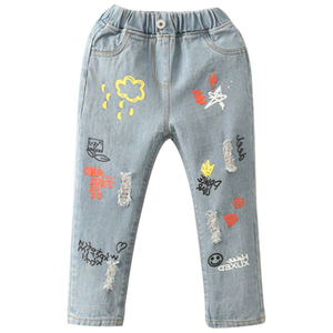 Ropa de Estilo Coreano de Alta Calidad en Línea, Prendas Confeccionadas, Jeans de Moda para Niñas - Product Image 1