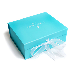 Logotipo personalizado azul embalaje de cartón plegable cabello magnético paquete rígido de cinta de papel, Cajas de Regalo - Product Image 6