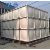 Personnalisé 10*5*1.5m 7*5*3m 50000 litres SMC FRP GRP réservoir d'eau en plastique renforcé de fibre de verre de lutte contre l'incendie
