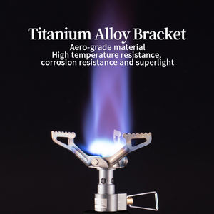 Cuisinière à gaz de cuisine de camping portable en titane <span class=keywords><strong>BRS</strong></span> <span class=keywords><strong>3000t</strong></span> avec équipement d'éclairage adapté aux sacs à dos pour les campings en plein air - Product Image 4