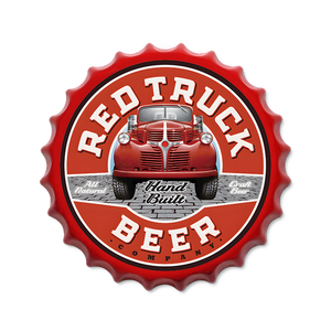 Großhandel kunden spezifische Vintage Metall Zinn Zeichen Retro 35cm runde Bierflaschen verschluss geformte Wand kunst Dekoration - Product Image 3