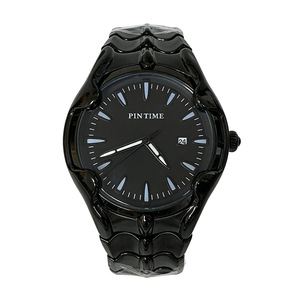 Fashionable men's watch - high business style, excellent appearance, wavy case, water-resistant, steel band wristwatch - Product Image 3