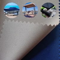 PU Enduit 600d Solution Dope Teint 100polyester Anti-Uv Extérieur Oxford Tissu pour Coussin Bateau Couverture
