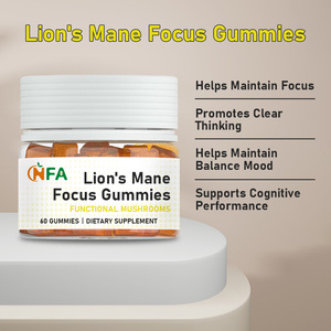 High Potency Lion's Mane Focus Gummies <b>Supplement</b> Promote Clear Thinking Helps Maintain Balance Mood Natural and Powerful Gummie - Product Image 2