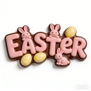 TangChu Easter Bunny Alphabet Silicone Mold <b>Set</b> for Making <b>Soap</b> Dishes, Jewelry Trays, Candles and Home Organizers - Product Image 2