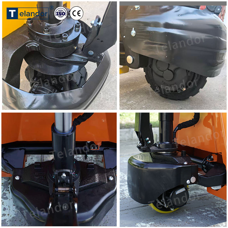 Sample Pallet 1.5T Electric Walkie Pallet Jack 1500kg Lithium Battery Powered ...