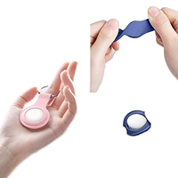 Nouveau modèle 2024 : Housse de protection en silicone pour AirTag, porte-clés anti-perte, compatible avec collier de localisation pour animaux de compagnie
