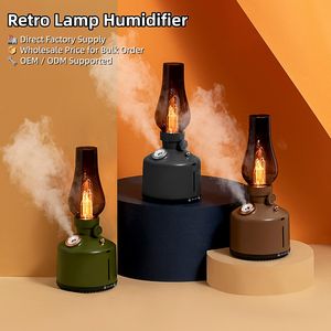 Humidificateur à brume fraîche Ce Rohs Fcc 280Ml Usb Ultrasonique Sans fil Rechargeable Portable Lampe rétro Humidificateur pour la maison Chambre à coucher - Product Image 2