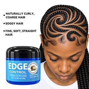 Gel Fijador de Cabello con Aceite de Coco al por Mayor, 300g, Fijación Fuerte, No Grasoso, Suaviza las Puntas, Marca Privada, Suministros de Belleza - Product Image 6