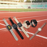 Montre connectée ULTRA 6-en-1 avec chargeur sans fil, montres intelligentes multi-bandes, collier, boucles d'oreilles, bracelet, bague A68 Plus UK8