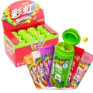 Skittle Sour Gummy Sweet Chewy Rainbow Jelly Beans Candy子供用ソフトグミキャンディー