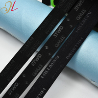 Hualiu, venta al por mayor, superventas, diseño de logotipo, banda Web, nailon, goma, estampado de letras, correa de sujetador