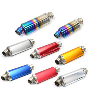 Tuyau d'échappement universel en acier inoxydable 175mm triangle de silencieux de 235mm pour Yamaha <span class=keywords><strong>TMAX</strong></span> 500 <span class=keywords><strong>530</strong></span> SX <span class=keywords><strong>DX</strong></span> 560 - Product Image 1