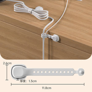 Organizador <span class=keywords><strong>de</strong></span> Cables Magnético, Correa <span class=keywords><strong>de</strong></span> Silicona Reutilizable con Botón <span class=keywords><strong>de</strong></span> Presión y Base Magnética <span class=keywords><strong>para</strong></span> Escritorio, Soporte <span class=keywords><strong>para</strong></span> Herramientas <span class=keywords><strong>de</strong></span> Cocina, Sujetador <span class=keywords><strong>de</strong></span> <span class=keywords><strong>Cortinas</strong></span> - Product Image 3