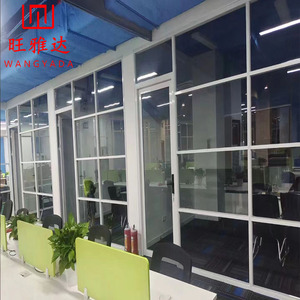 Divisor de Vidrio Plegable sin Marco con Logotipo Personalizado, Separador de Oficina de Vidrio, Divisor Modular Ahorrador de Espacio, Sala de Reuniones Pequeña para Exteriores - Product Image 3