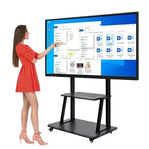 50 55 65 75 inch IR interactive touch screen monitor 4k lcd smart interactive board for school