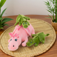 Joli petit dragon vert en peluche, coussin long, accompagne le sommeil, logo personnalisable, rembourrage en PP, polyester, unisexe