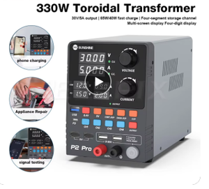 Ánh nắng mặt trời P2 Pro thông minh quy định DC cung cấp điện 30V 5A 265W điều chỉnh điện áp 65W sạc nhanh Type-C/40W sạc nhanh USB - Product Image 2