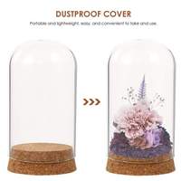 Campana de Cristal de Borosilicato Transparente, Color Personalizado, Decoración Navideña, Porta Joyas, Porta Velas