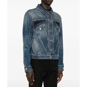 Fabrication de vestes sur mesure de qualité supérieure en Chine, Guangzhou, DISAI, vestes de luxe pour hommes, 2026, couleur contrastée, coupe ajustée, épaules standard - Product Image 3