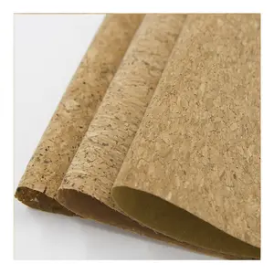 Genuine natural wook cork bag material fabric textile/natural cork