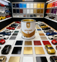 Peinture automobile polyuréthane métallique multicolore, couche de finition haute couvrance 1K 2K, revêtement liquide en spray pour la rénovation et la réparation automobile